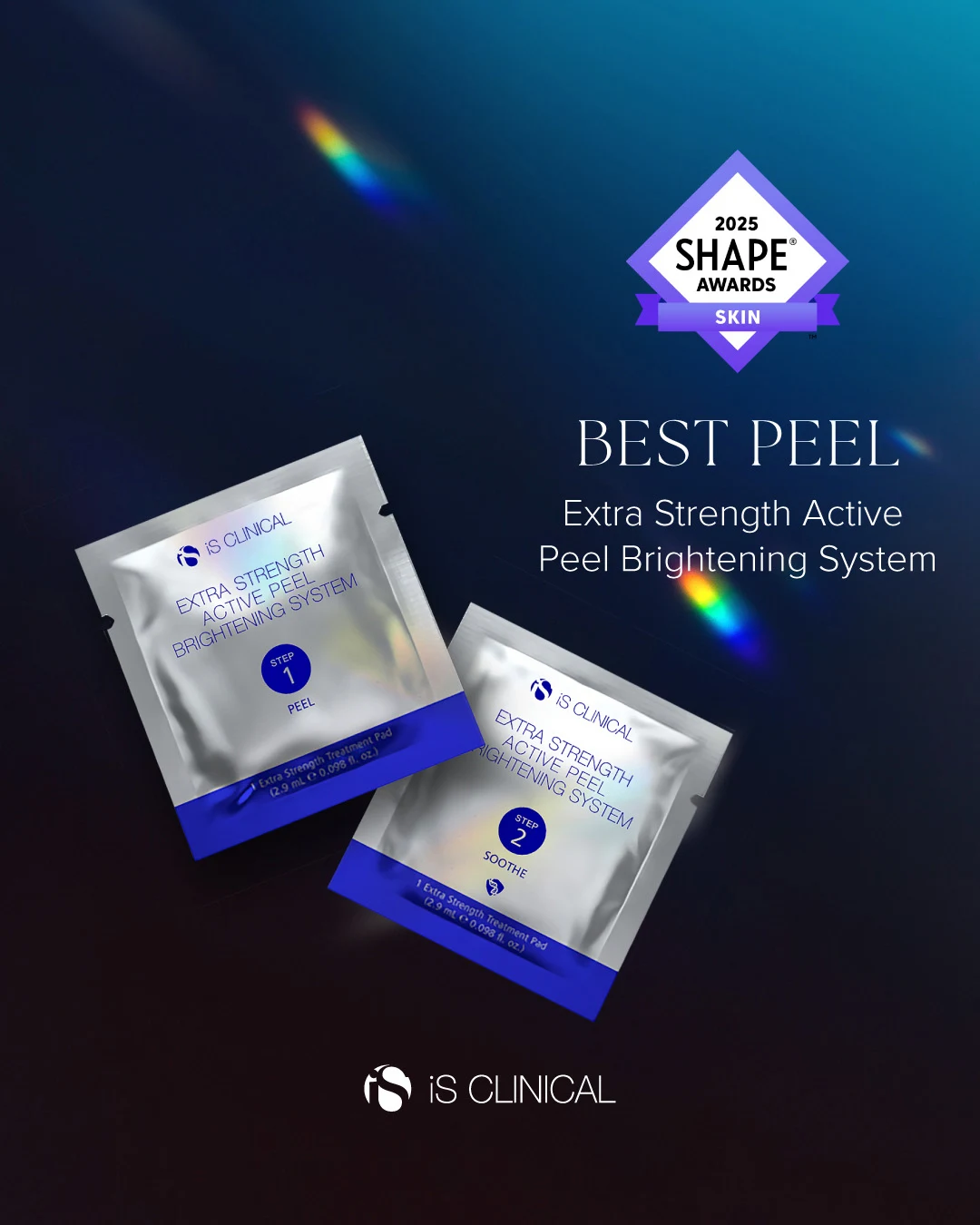 Shape Skin Awards 2025 a doporučení odborníků - Extra Strength Active Peel Brightening System